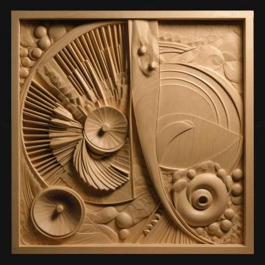 Patterns and decorations stl af klint 4 3d model
